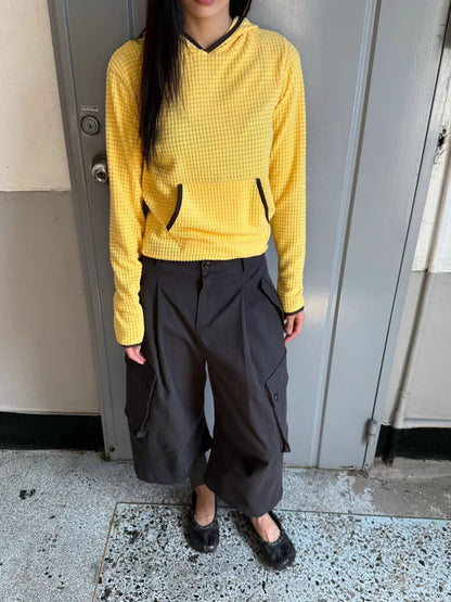 eee lisa waffle fleece hoodie