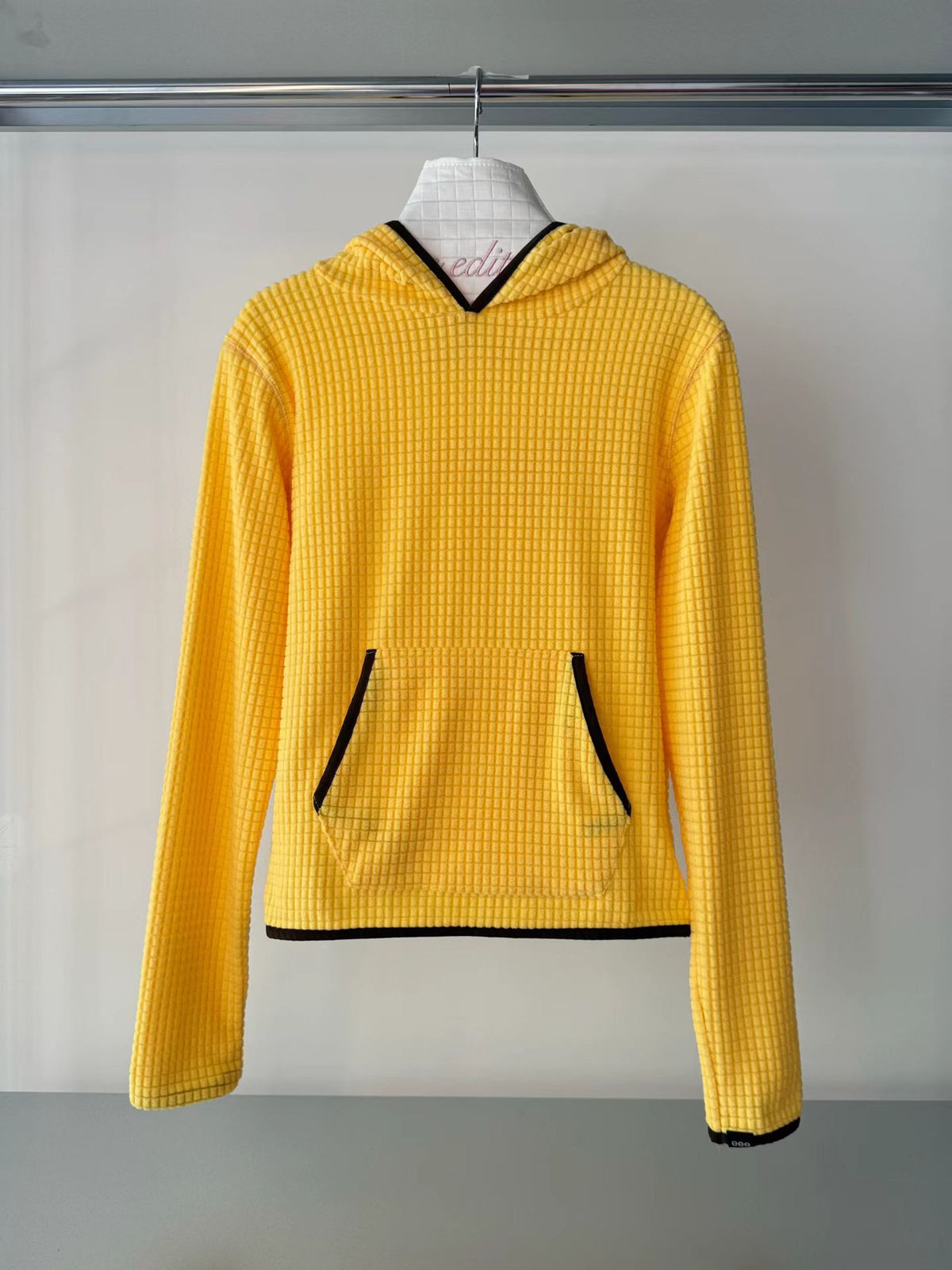 eee lisa waffle fleece hoodie
