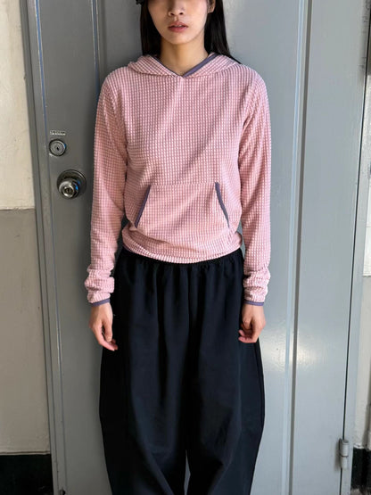 eee lisa waffle fleece hoodie
