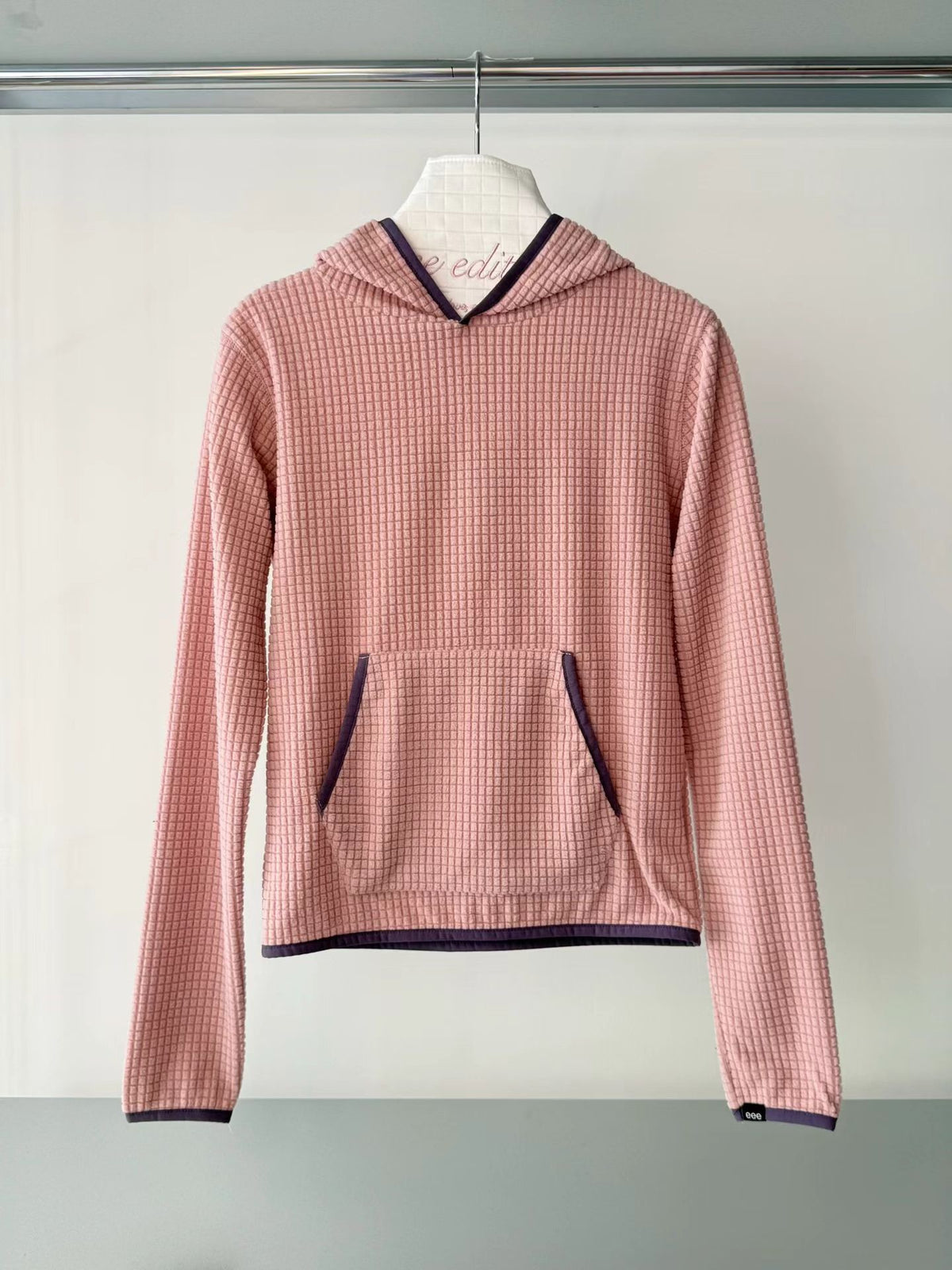 eee lisa waffle fleece hoodie