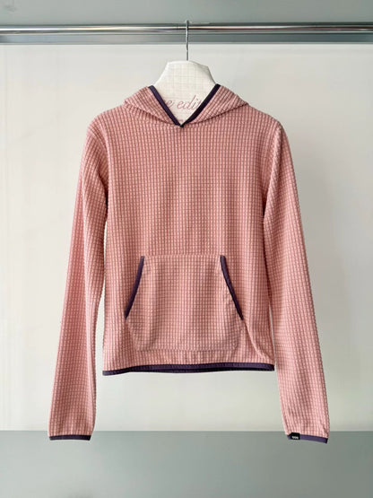 eee lisa waffle fleece hoodie