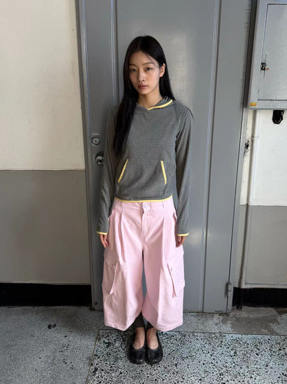 eee lisa waffle fleece hoodie