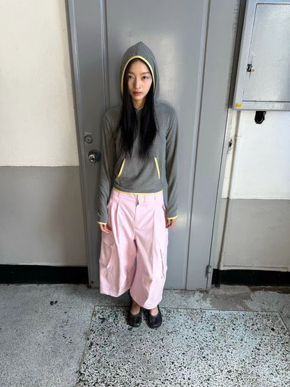 eee lisa waffle fleece hoodie