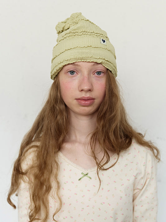 FUN FROM FUN Frill Beanie, Green