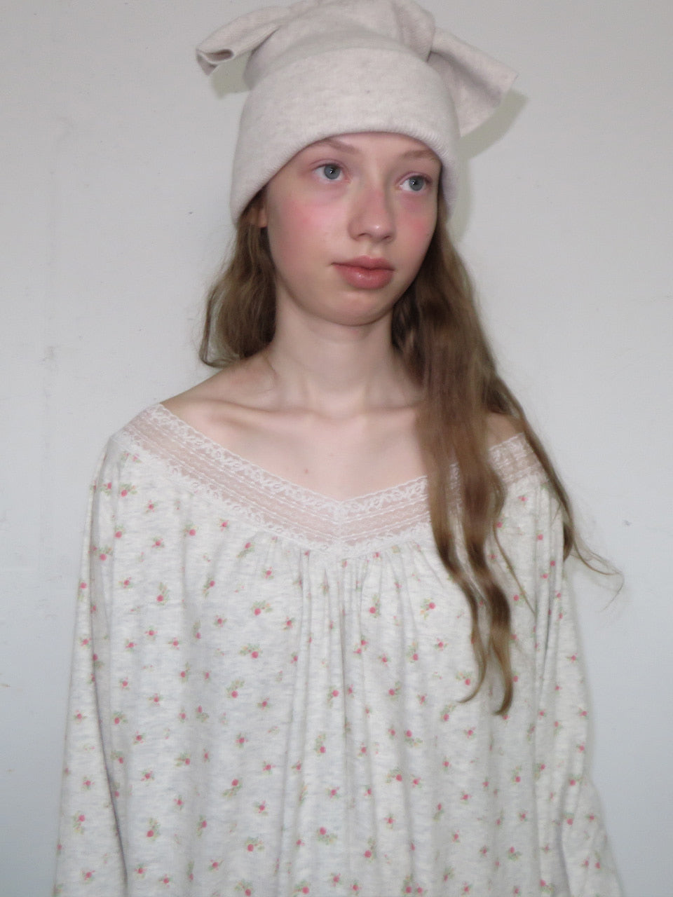 FUN FROM FUN KNOTTED BEANIE, BEIGE