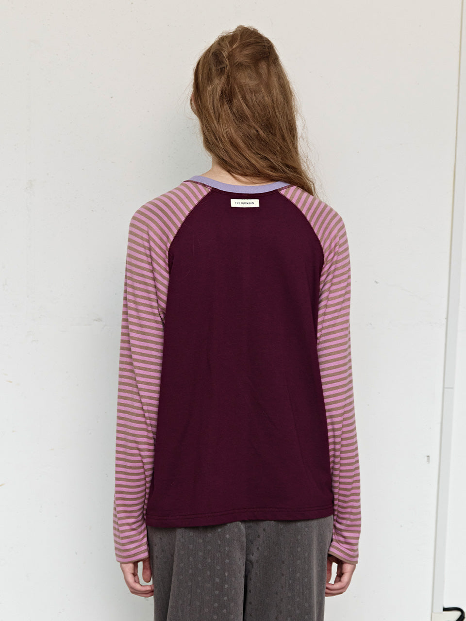 FUN FROM FUN Everyday Raglan Tee, Aubergine