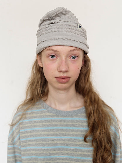 FUN FROM FUN Frill Beanie, Grey