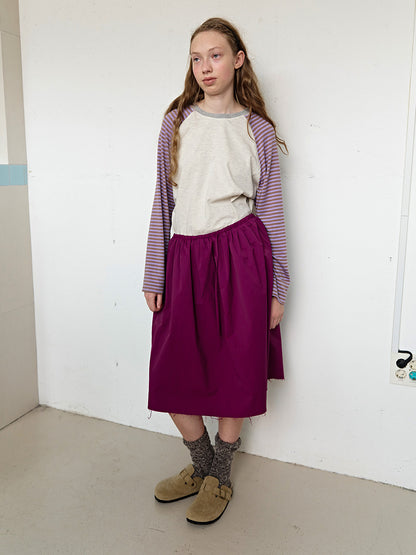 FUN FROM FUN Volume Skirt in Berry