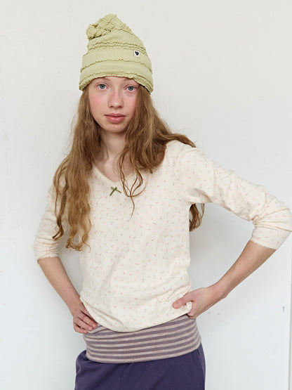 FUN FROM FUN Frill Beanie, Green