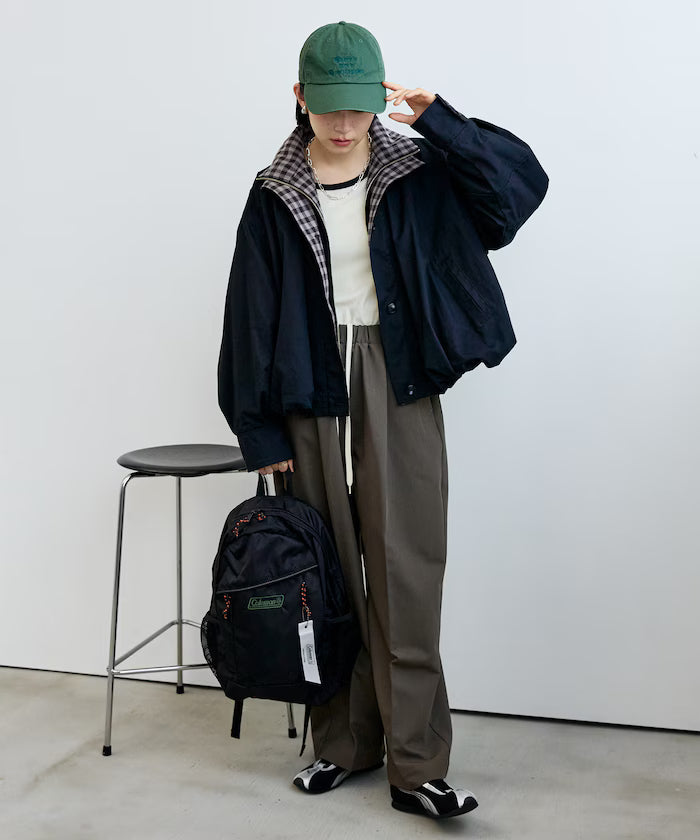 (Sale 至9/22 22:00）FREAK'S STORE 撞色雙領短版拉鍊夾克
