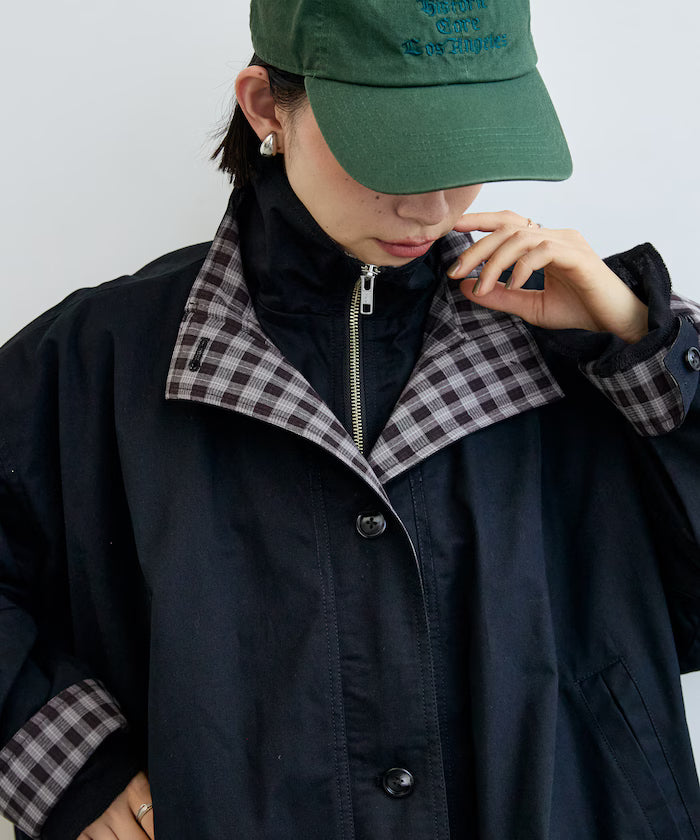 (Sale 至9/22 22:00）FREAK'S STORE 撞色雙領短版拉鍊夾克