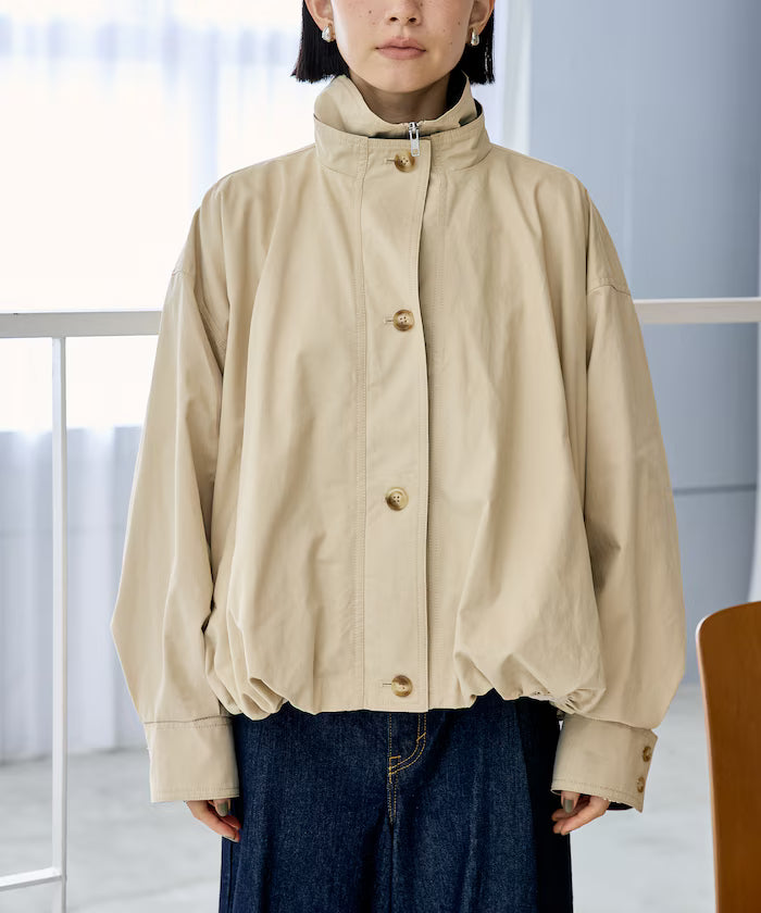 (Sale 至9/22 22:00）FREAK'S STORE 撞色雙領短版拉鍊夾克